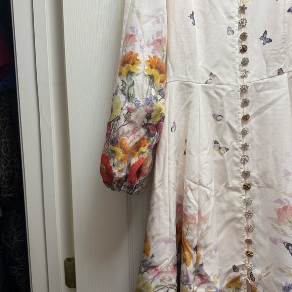 Floral Print Long Sleeve Dress - Picture 4 of 12